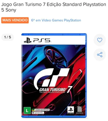 Gran Turismo 7 - Mídia Física- PS5