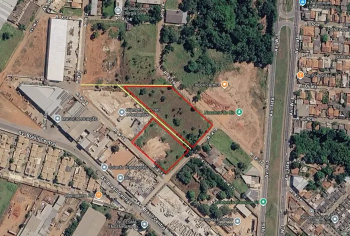 Área 12.917,50m² Sítios Santa Luzia Aparecida de Goiânia