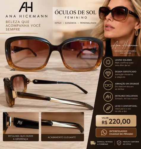 ÓCULOS DE SOL FEMININO ANA HICKMANN