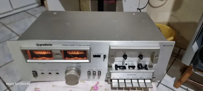 Tape deck gradiente model cd 2800 gravando e reproduzindo