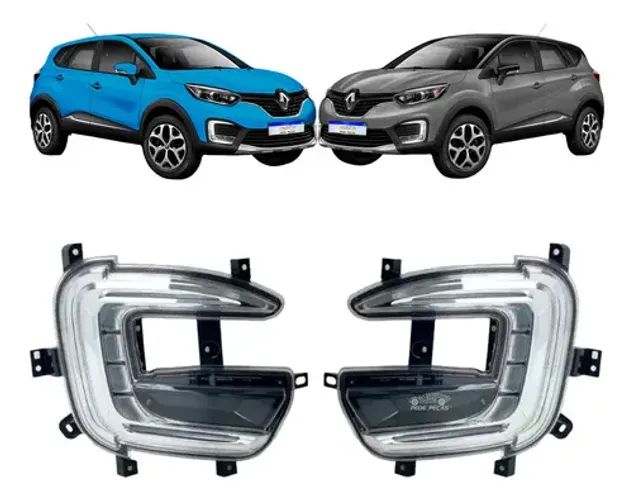 Farol Milha Auxiliar Neblina Captur 2017 A 2021 Led Drl Novo