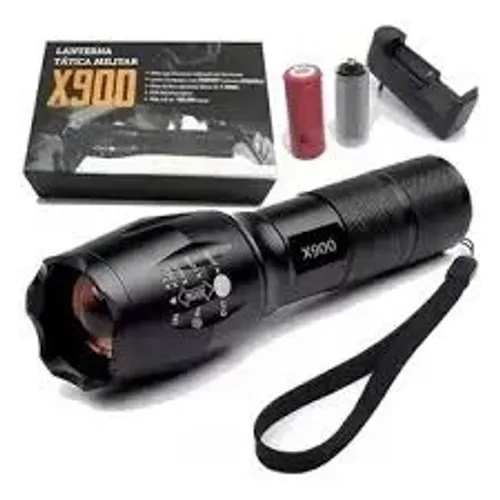 Lanterna Led Zoom Cree Police x900 Super Potente