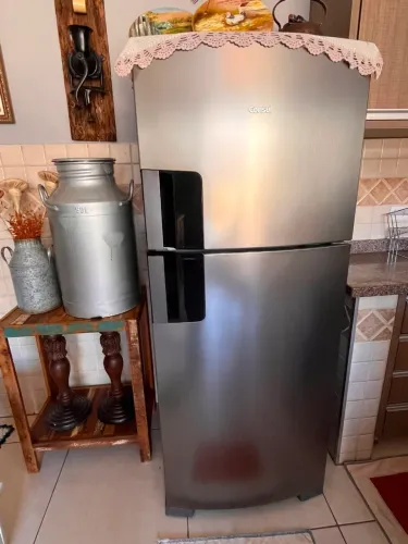 Geladeira Consul Frost Free - CRM50HKANA20 - Aço Inox Escovado