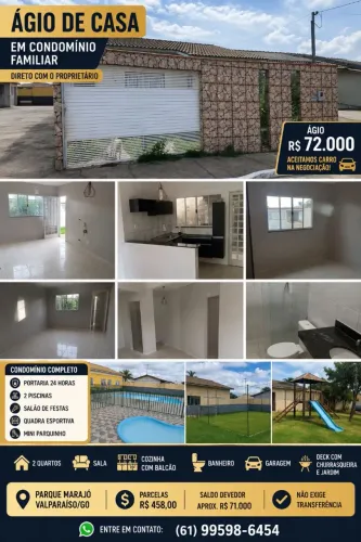OPORTUNIDADE DE ÁGIO - CASA EM CONDOMÍNIO FECHADO!<br>