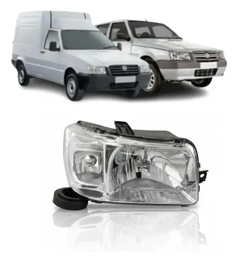 Farol direito Fiat uno e fiorino 2004 a 2013