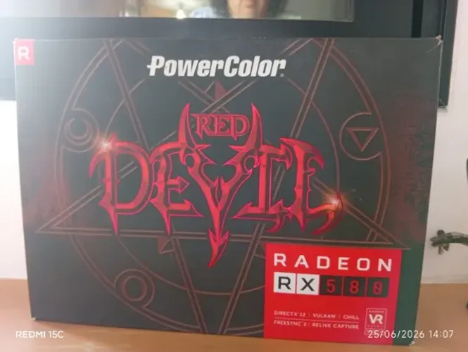 Placa de Vídeo PowerColor Red Devil RX 580 8GB GDDR5