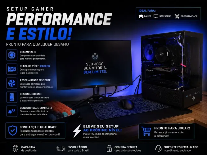 PC GAMER RYZEN 5 3600 + RX 6650XT 