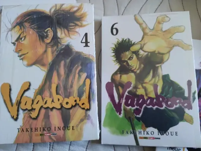 Vagabond volumes 1, 4 e 6 (+brinde: volume 2 em espanhol)