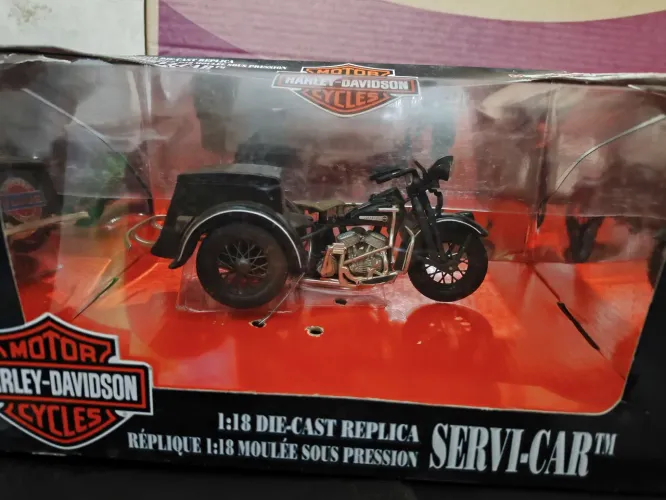 Miniatura Harley Davidson Servi Car Maisto 1/18
