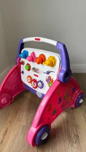 Andador Didático 3 em 1 Poliplac Rosa - Seminovo R$ 75