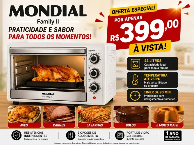 Forno elétrico 42l