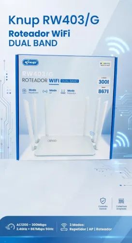 ROTEADOR DUAL BAND 2GHZ / 5GHZ