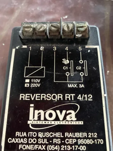 REVERSOR PARA MÁQUINA DE LAVAR INDUSTRIAL