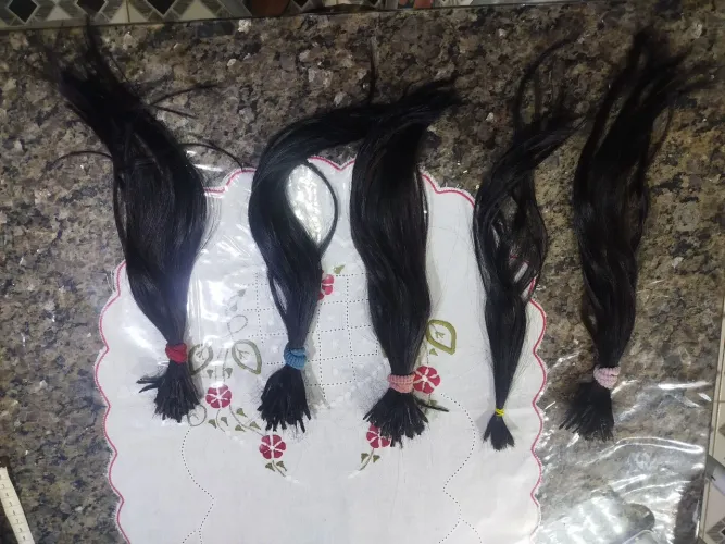 Mechas de cabelo humano