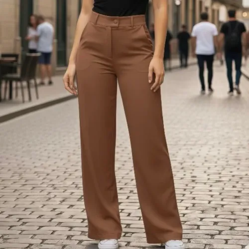 Kit 4 Calça Alfaiataria caramelo