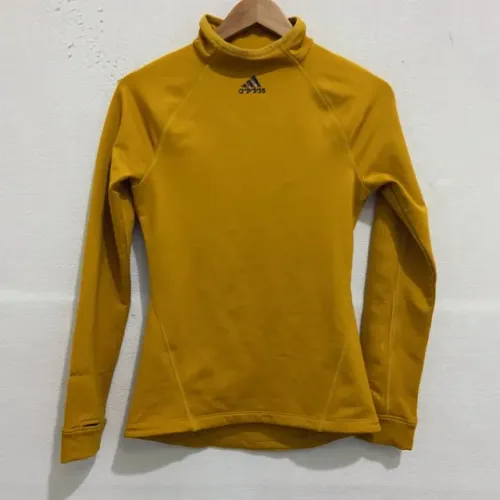 Camiseta Adidas Gola Alta, Amarela, Tamnho M - Usado