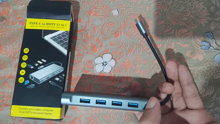 Hub 11 em 1, tipo C, 4K, pra Celular e Notebooks 