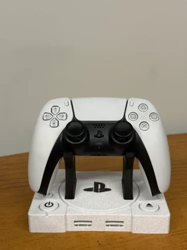 Controle PS5 Branco + Suporte