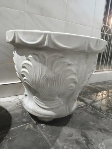 Vaso grande de cimento 