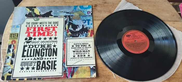 LP First Time! - The Count Meets the Duke - Duke Ellington Orchestra Count Basie Orchestra
