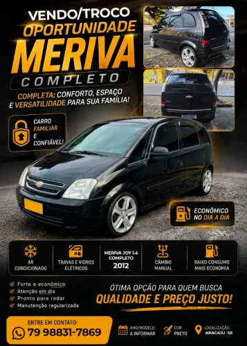 Chevrolet Meriva JOY 1.4 MPFI 8V Econoflex 5P 2012