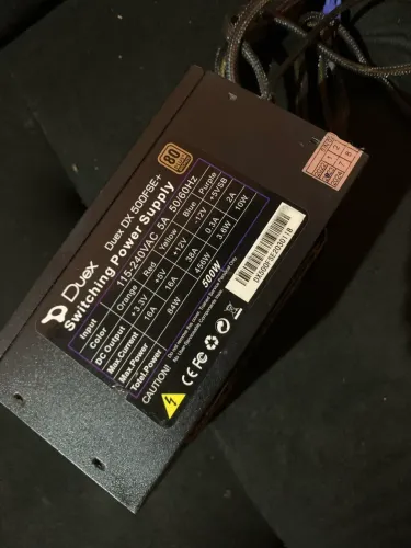 Fonte real 500w 80 plus