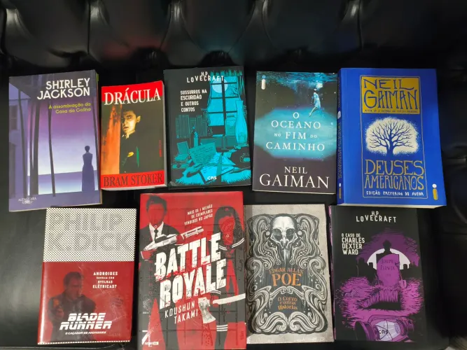 Lote de Livros de Terror, Ficção Científica e Fantasia