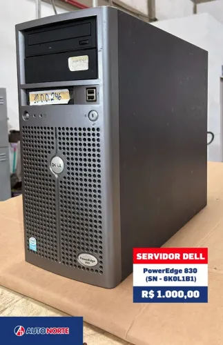 SERVIDOR DELL PowerEdge 830 (SN - 6K0L1B1) 