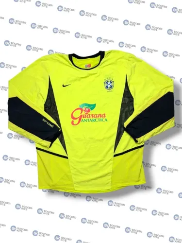 Camisa Brasil 2002/03 Treino Goleiro | Modelo Jogador