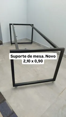 base de mesa em metalon nova