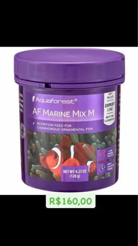 Raçao aquaforest para peixes marinhos e corais 