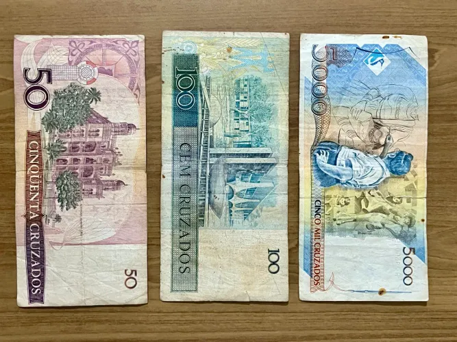 Cédulas antigas notas 