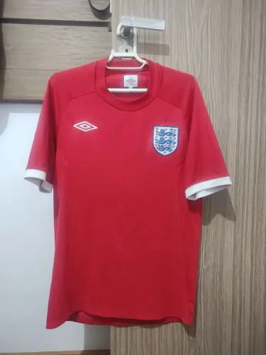 Camisa Inglaterra Away 2010/2011 Umbro - Vermelha - Original