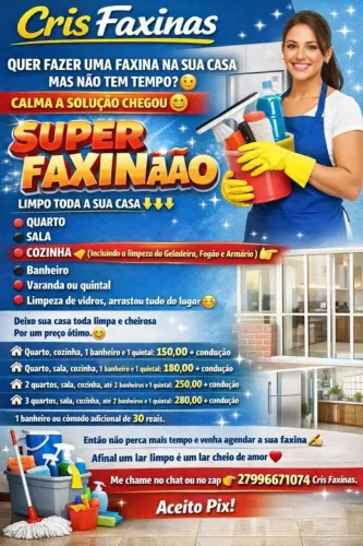 Faço faxina 