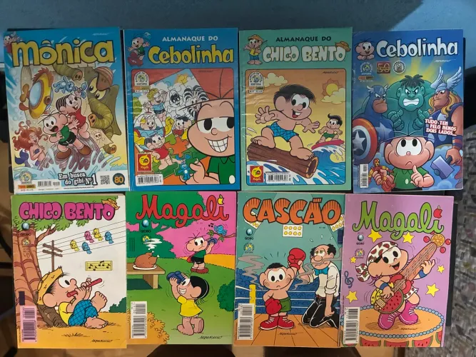 Revistas Turma da Mônica (Globo e Panini)