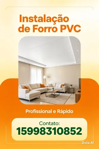 Instalação de forró PVC 