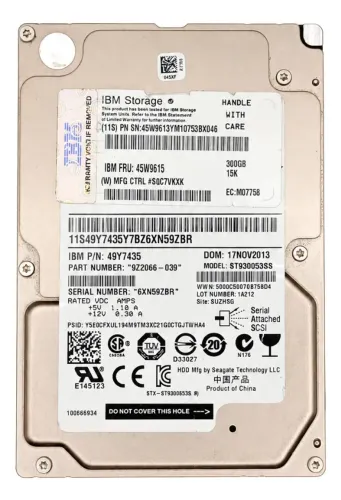 Interno Ibm Series St9300553ss 300gb