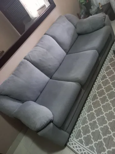 Conjunto de sofá 3 e 2 lugares. Marca Jacauna.