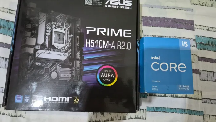 Processador i511400f e placa mãe h510