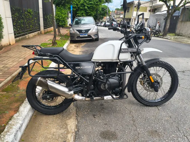 Royal Enfield Himalayan 411 branca 2020 - Aceito cartão de crédito