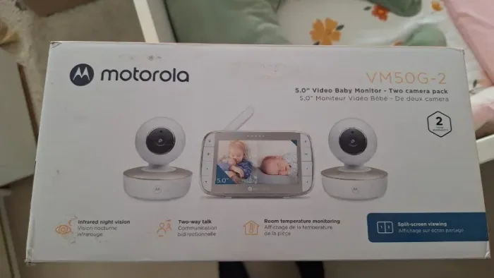 Babá eletrônica 5.0 Motorola (2 câmeras) - VM50G