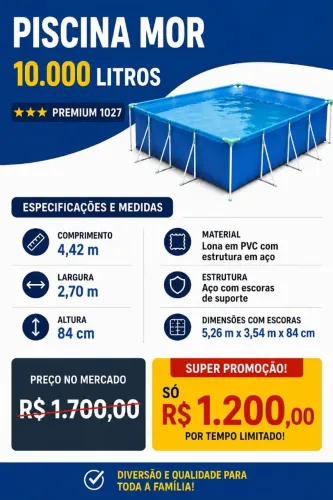 Piscina Mor 10.000lts lacrada