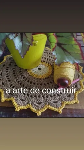 Jogo americano crochê ALTO LUXO Mesa posta com elegância SOUSPLAT