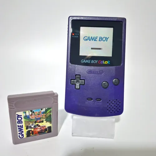 Game boy color roxo nintendo + jogo f1 spirit