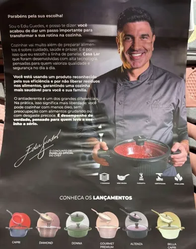 Jogo de panelas cerâmica