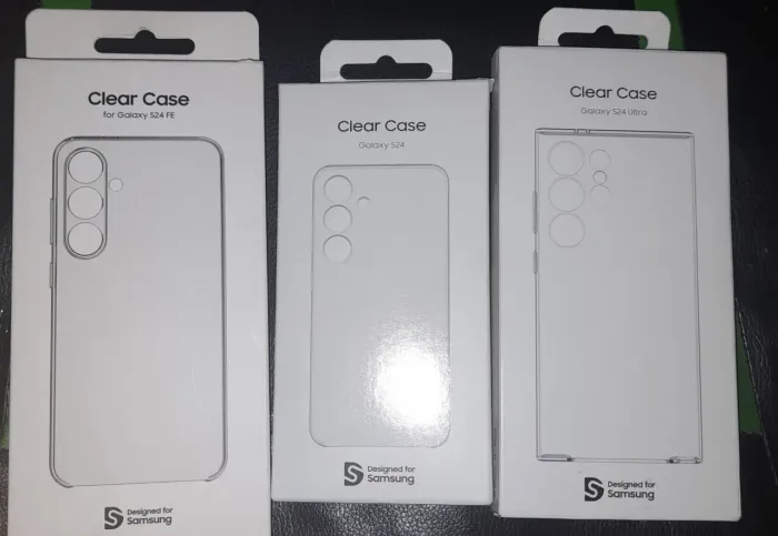 Capa clear case galaxy s24 ultra - s24 fe - s24  plus. Original