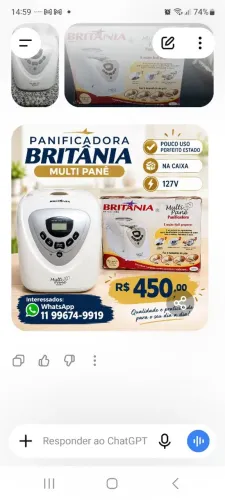 Oportunidade panificadora Britânia