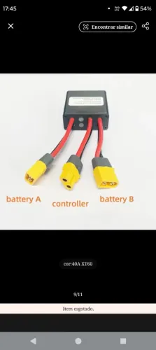 Kit *adaptação duas baterias* bike eletrica/scooter/projetos