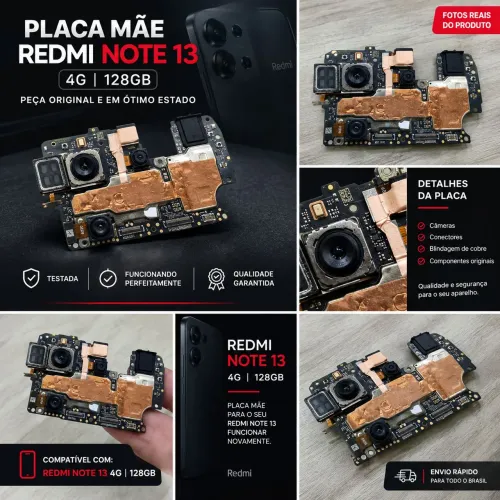 Placa mãe redmi note 13 4g 128gb