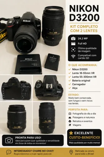 Câmera nikon D3200